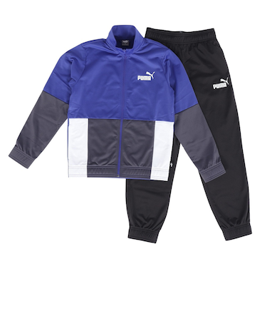 プーマ(PUMA)ジュニア カラーブロック ポリスーツ CL 上下セット 678546 27 RBLU