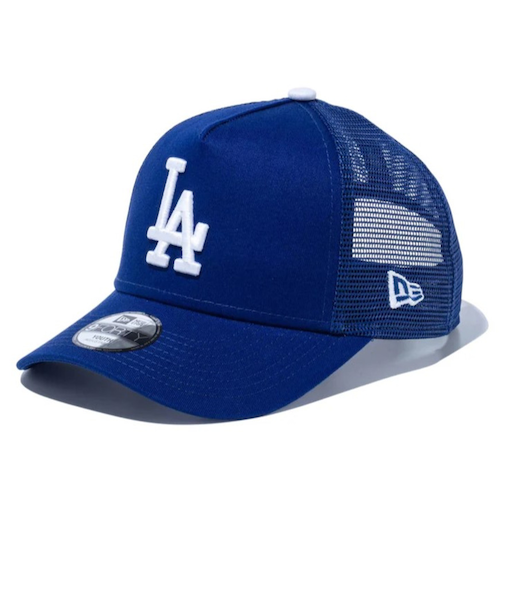 ニューエラ（NEW ERA）ユース キャップ 9FORTY A-Frame トラッカー ロサンゼルス・ドジャース ダークロイヤル×ホワイト 14524512
