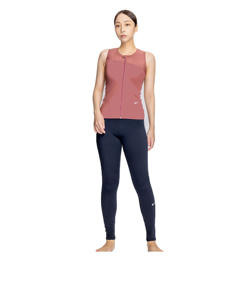 ナイキ（NIKE）フィットネス水着 レディース 水泳 ジップ付き袖なしレギンスセパレーツ 2993127-014