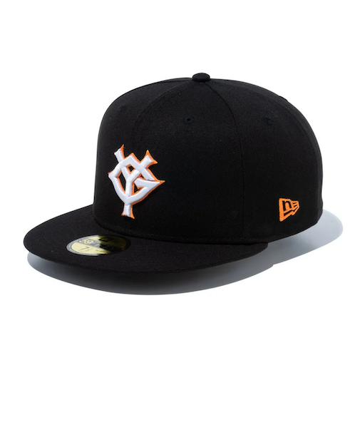 ニューエラ（NEW ERA）キャップ 59FIFTY 読売ジャイアンツ ブラック×ホワイト/オレンジ 14525163 帽子 57.7cm-59.6cm