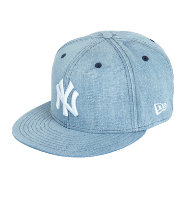 ニューエラ（NEW ERA）キャップ 59FIFTY ニューヨーク・ヤンキース ウォッシュドデニム×ホワイト 14525199 帽子 57.7cm-59.6c…