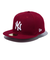 ニューエラ（NEW ERA）キャップ 59FIFTY ニューヨーク・ヤンキース カーディナル×ホワイト 14525206 帽子 57.7cm-59.6cm
