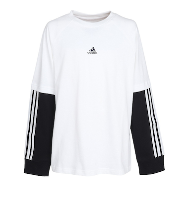 アディダス（adidas）キッズ Street Jam 2IN1 長袖Tシャツ JUD58-IV7048