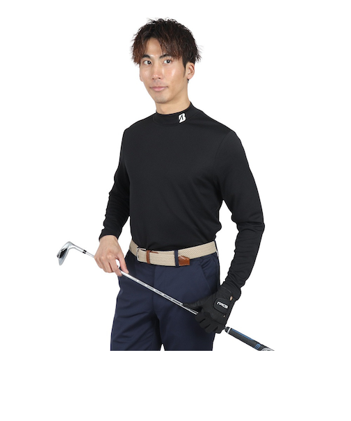 FUKU5A モック長袖シャツ DGM5FBK