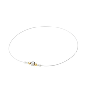 ファイテン（PHITEN）RAKUWAネックレスワイヤー ミラーボール SL GD 50cm 0224TG929053