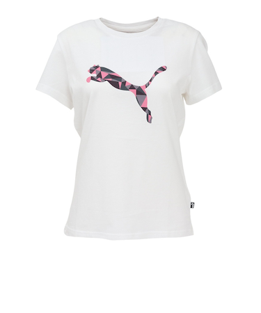 プーマ（PUMA）グラフィック 半袖Tシャツ 684178 02 WHT