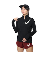 ナイキ（NIKE）スウッシュ ドライフィット 1/2ジップ ランニング ミッド レイヤートップス HJ2226-010