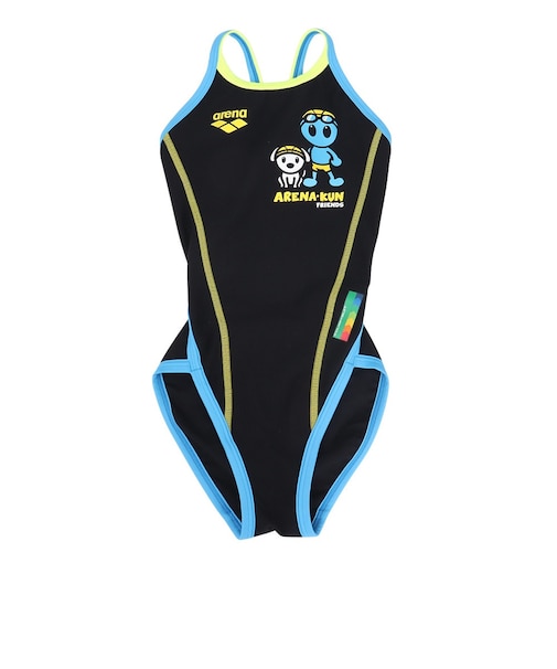 アリーナ（ARENA）競泳水着 ジュニア 女子 水泳 トレーニングワンピース AS5SWM01G BK01
