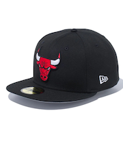 ニューエラ（NEW ERA）帽子 キャップ 59FIFTY シカゴ・ブルズ ブラック×チームカラー 14525228 57.7cm-59.6cm 黒