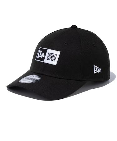 ニューエラ（NEW ERA）帽子 キャップ 9FORTY ボックスロゴ ブラック×ホワイト 14525030 56.8cm-60.6cm