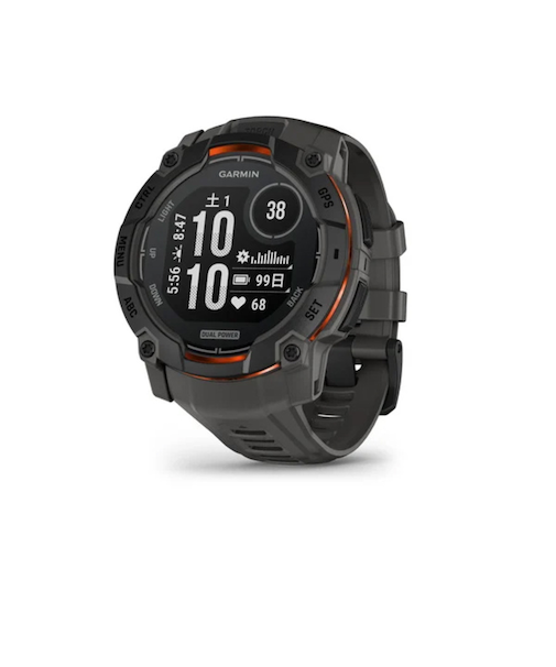 ガーミン（GARMIN）腕時計 Instinct 3 Dual Power 50mm タフネスGPSウォッチ 010-02935-30 防水 黒