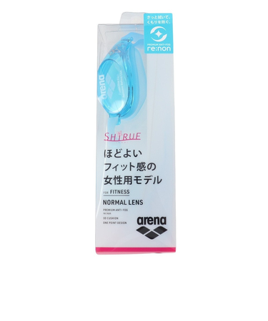 アリーナ（ARENA）水泳 ゴーグル シルエ フィットネスゴーグル AGL-6100 SKY ノーマルレンズ 女性用モデル 青
