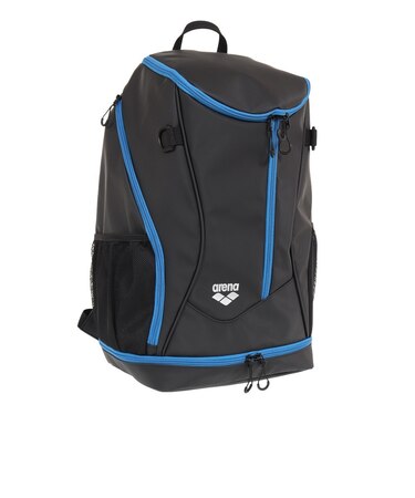 アリーナ（ARENA）水泳バッグ バックパック AEAVJA01 BKBL 31L 撥水 ブラック×ブルー リュック