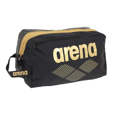 アリーナ（ARENA）水泳バッグ 2ルームプルーフバッグ AEAWJA53 BKGD スイムバッグ 防水 ブラック×ゴールド