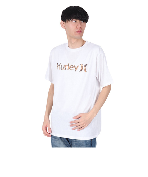 ハーレー（HURLEY）レオパード ワン アンド オンリー半袖Tシャツ MSS2411033-WHT