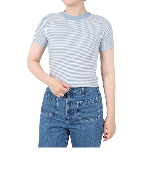 ハーレー（HURLEY）リブ 半袖ニット WSS2320004-DBWH