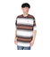 ハーレー（HURLEY）オーバーサイズド ボーダー 半袖Tシャツ MSS2411019-BRW