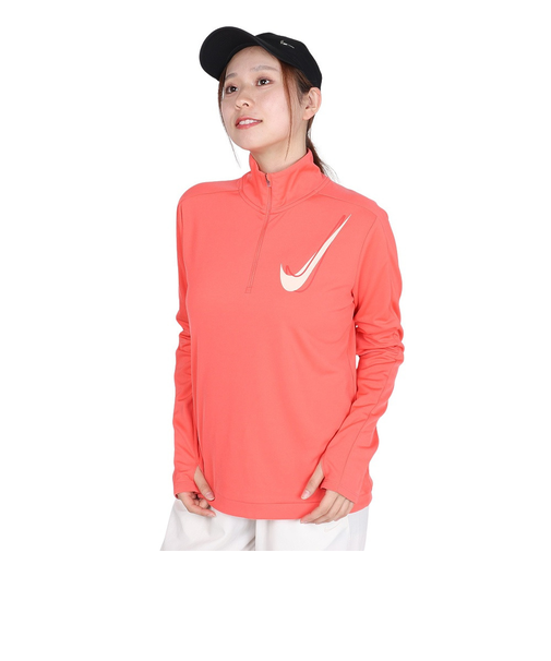 ナイキ（NIKE）ドライフィット スウッシュ ハーフジップ ランニング ミッドレイヤー 長袖シャツ HJ2226-814