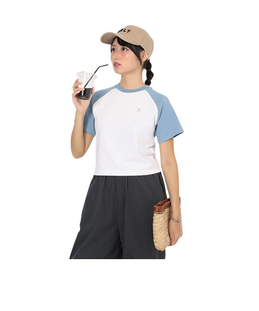 ハーレー（HURLEY）ICON RAGLAN 半袖Tシャツ 24 WSS2421022-DBLE