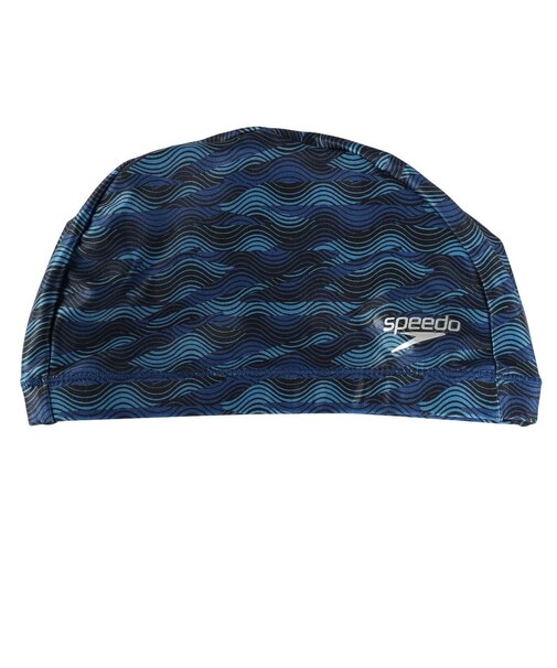 スピード（SPEEDO）スイムキャップ 水泳 ハイタイドブーントリコットキャップ SE12511 SB 50-59cm 青