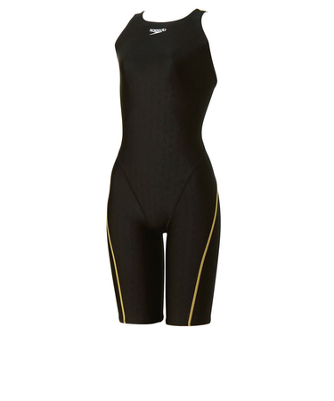 スピード（SPEEDO）競泳水着 フレックスシグマニューセミオープンバックニースキン1 WA承認モデル SCW12505F K