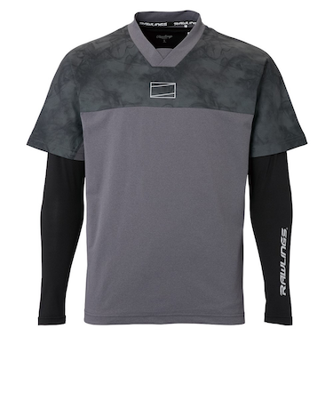 ローリングス（Rawlings）野球ウェア Ｔシャツ Vトップレイヤードセット AUT15S01S-CGRY
