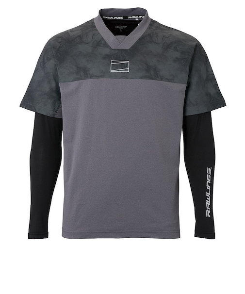 ローリングス（Rawlings）野球ウェア Ｔシャツ Vトップレイヤードセット AUT15S01S-CGRY