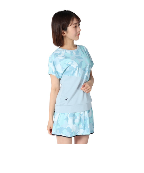 ルコックスポルティフ（lecoqsportif）テニスウェア 2WAYゲームシャツ LN5SHT20L BL00