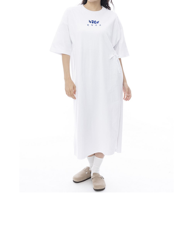 ルーカ（RVCA）MAXI 半袖Tシャツドレス BF043391 WHT