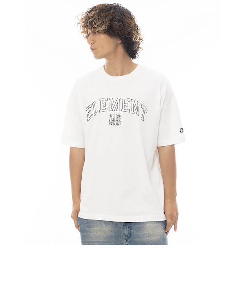 エレメント（ELEMENT）FLOWER 半袖シャツ BF021208 WHT