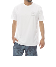 ルーカ（RVCA）SQUARE サーフ半袖ラッシュガード BF041870 WHT