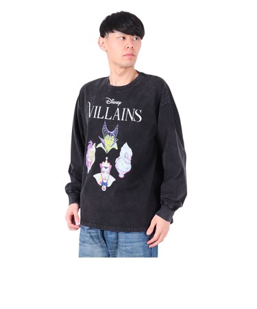 DISNEY（DISNEY）ヴィランズ フェイスツアー 長袖Tシャツ 5315016-01 BLK