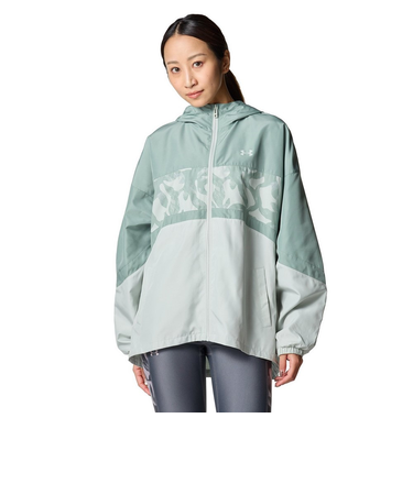 アンダーアーマー（UNDER ARMOUR）メッシュ ライナー ウーブン プリント フルジップ フーディー 6001384 348