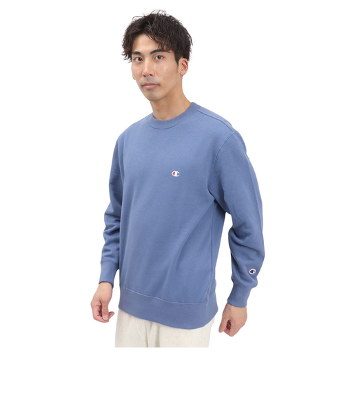 チャンピオン-ヘリテイジ（CHAMPION-HERITAGE）ベーシック ワンポイント クルーネック スウェットシャツ C3-Y035 350