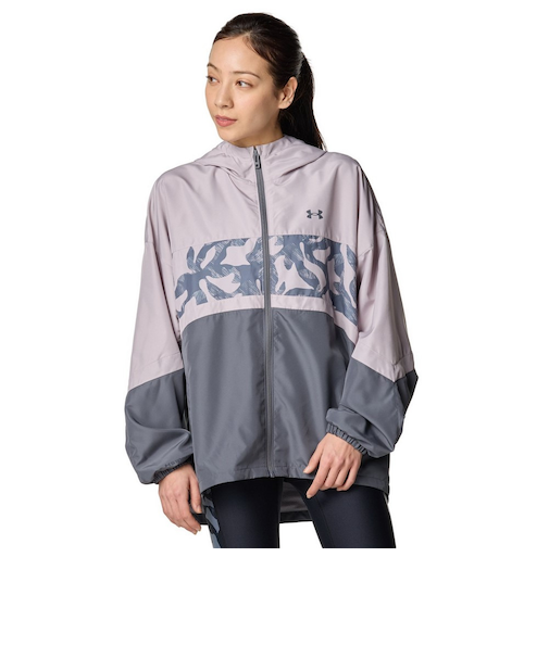 アンダーアーマー（UNDER ARMOUR）メッシュ ライナー ウーブン プリント フルジップ フーディー 6001384 009