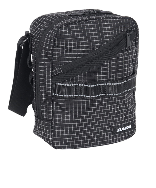 エクストララージ（XLARGE）リップストップ スクエア ショルダーバッグ 101251053001-BLACK