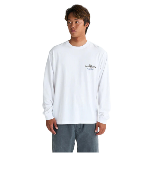 クイックシルバー（Quiksilver）TYPED OUT 長袖Tシャツ 25SPQLT251002WHT