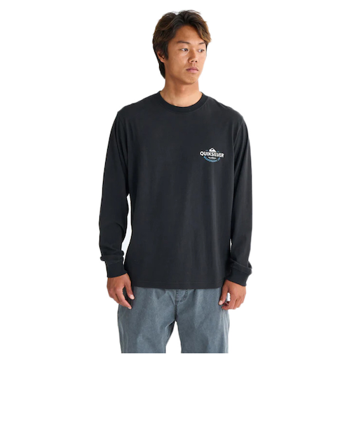 クイックシルバー（Quiksilver）TYPED OUT 長袖Tシャツ 25SPQLT251002BLK