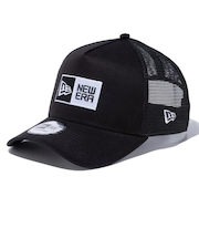 ニューエラ（NEW ERA）帽子 9FORTY A-Frame トラッカー ボックスロゴ キャップ 14525001 56.8-60.6cm 黒