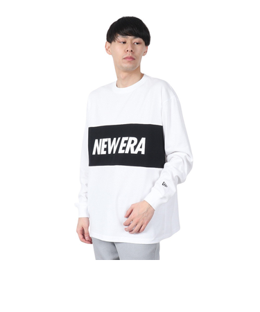 ニューエラ（NEW ERA）オーバーサイズド パフォーマンス長袖Tシャツ Wordmark Logo 14410183