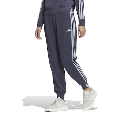 アディダス（adidas）エッセンシャルズ プラス スリーストライプス フレンチテリー テーパードパンツ JUP42-JW4494