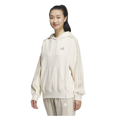 アディダス（adidas）エッセンシャルズ プラス スリーストライプス フレンチテリー パーカー JUP40-JW4484