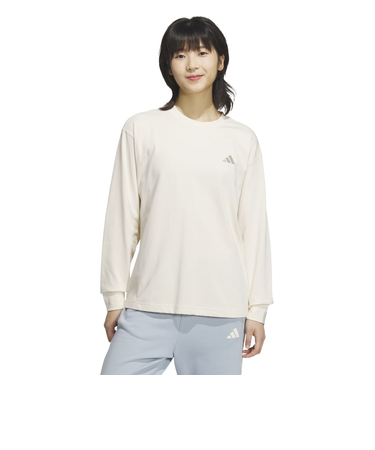 アディダス（adidas）エッセンシャルズ プラス スモールロゴ 長袖Tシャツ JUP49-JW4518