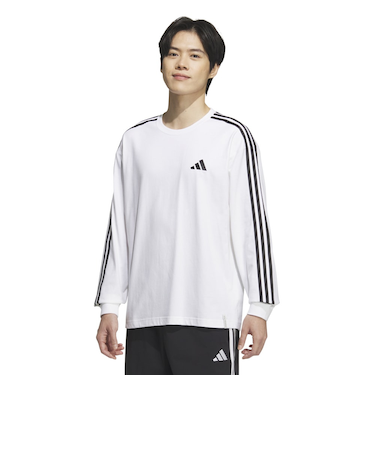 アディダス（adidas）ワーディング パック ルーズフィット ヘビーシングルジャージー 長袖Tシャツ JUP88-JW6937