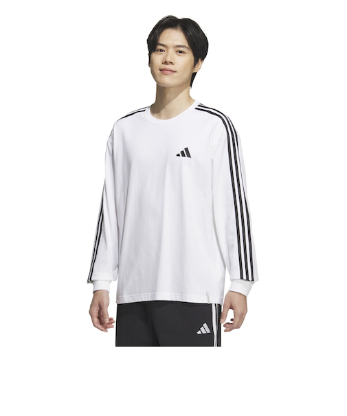 アディダス（adidas）ワーディング パック ルーズフィット ヘビーシングルジャージー 長袖Tシャツ JUP88-JW6937