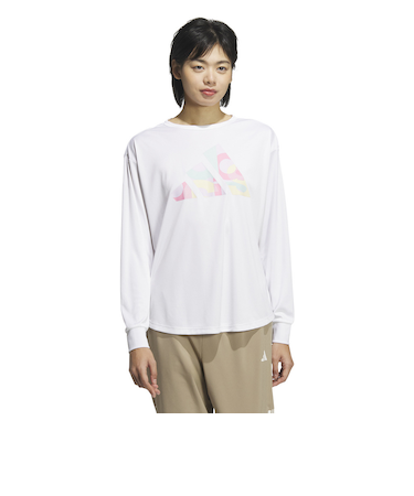 アディダス（adidas）グラフィック 長袖Tシャツ KQD85-JP0015