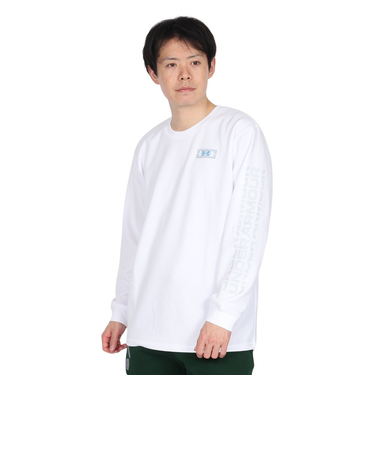 アンダーアーマー（UNDER ARMOUR）ヘビーウエイト アンプリファイ ノベルティ ロゴ 長袖Tシャツ 6003579 100