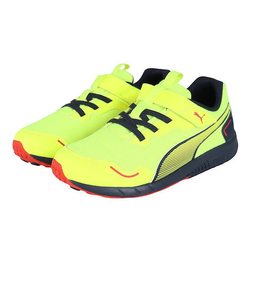 プーマ（PUMA）ジュニアランニングシューズ ベルクロ ベルト付き レースシューズ スピードモンスター V4 37890813