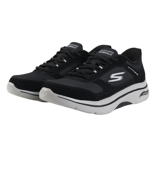 スケッチャーズ（SKECHERS）ウォーキングシューズ スリップインズ ゴーウォーク アーチフィット 2.0 ブラック 216650-BKGY スニーカー ハ…