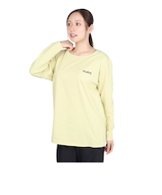 エックスガール（X-gir）アスリート ロゴ 長袖Tシャツ 155251013005-LT YELLOW
